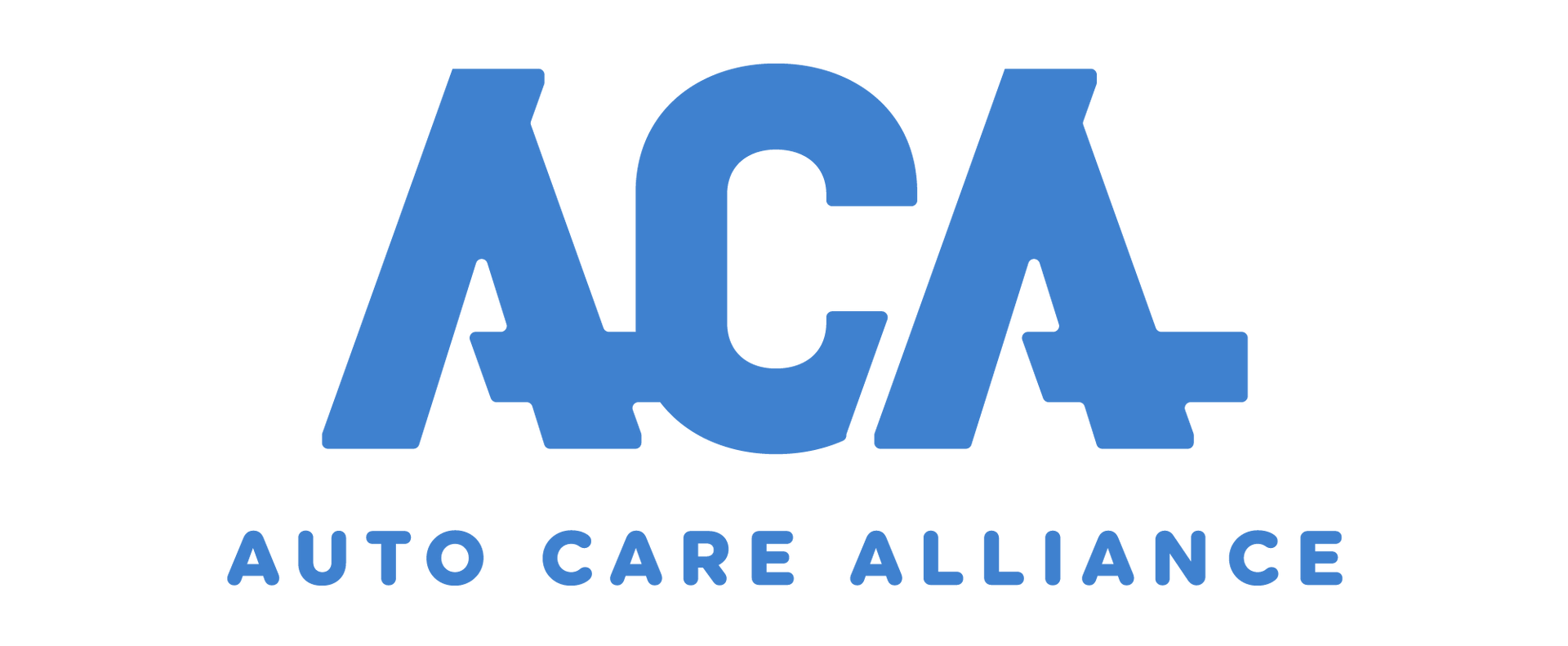 Aca auto care alliance logo on a white background