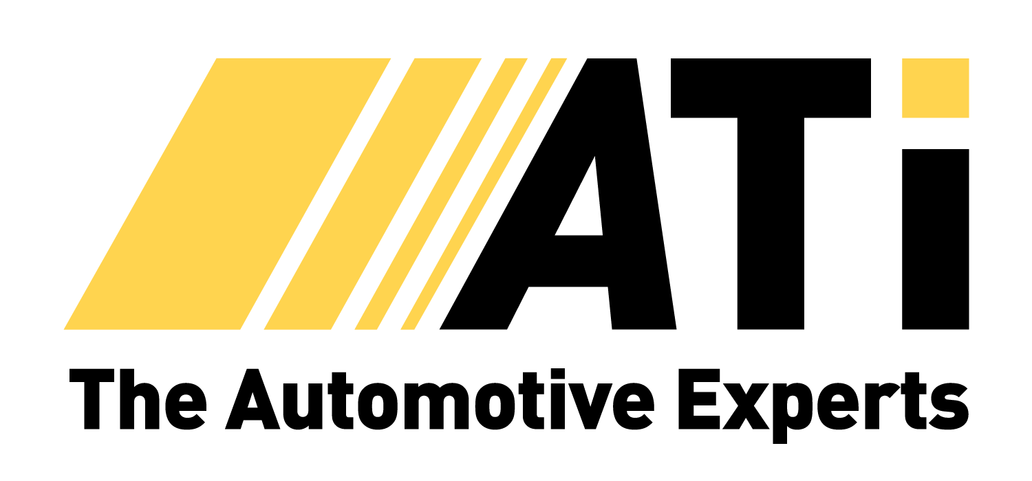 The logo for the automotive experts is yellow and black.