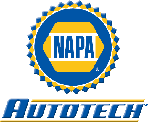 A napa autotech logo on a white background