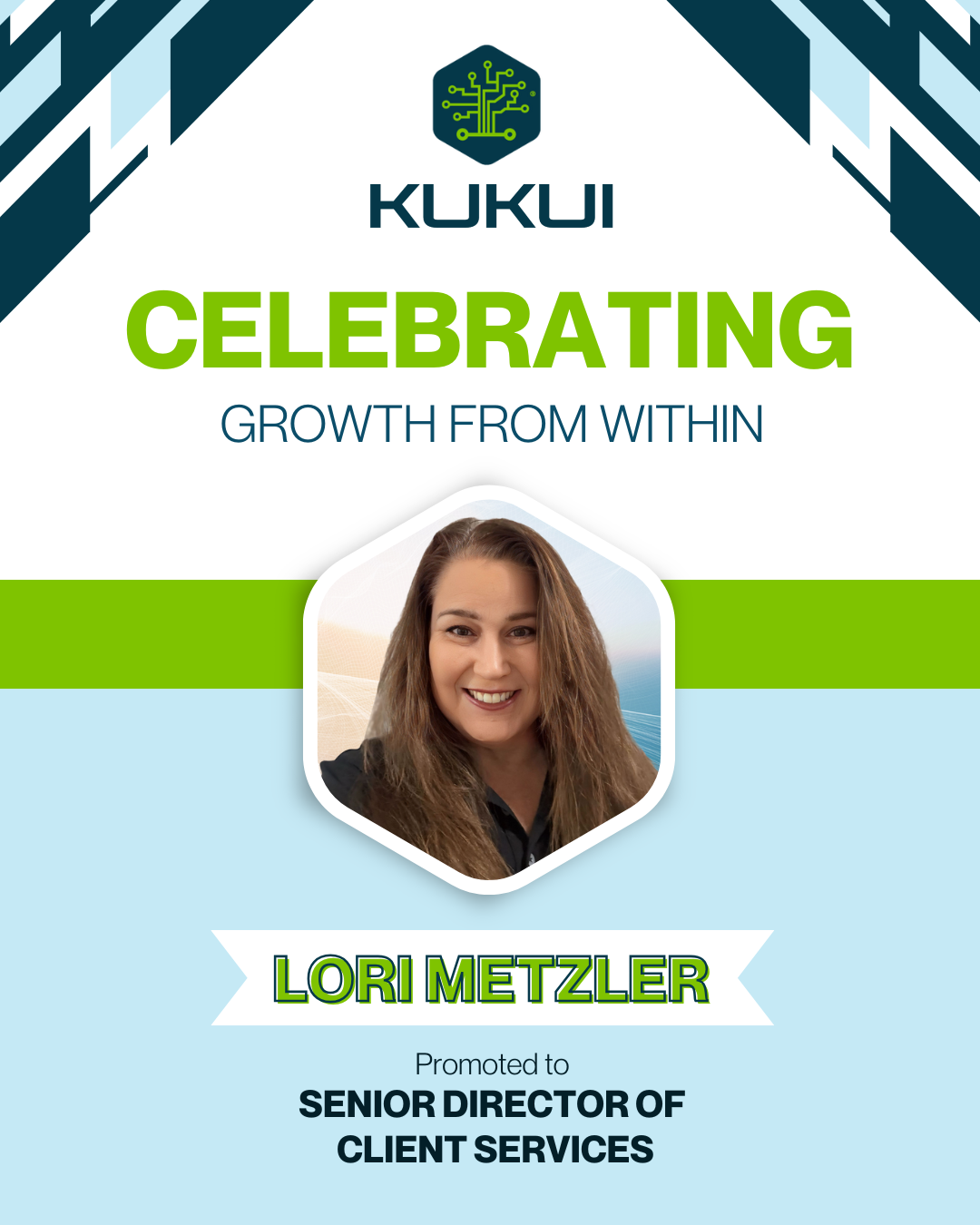 Lori metzler is the senior director of client services at kukui.