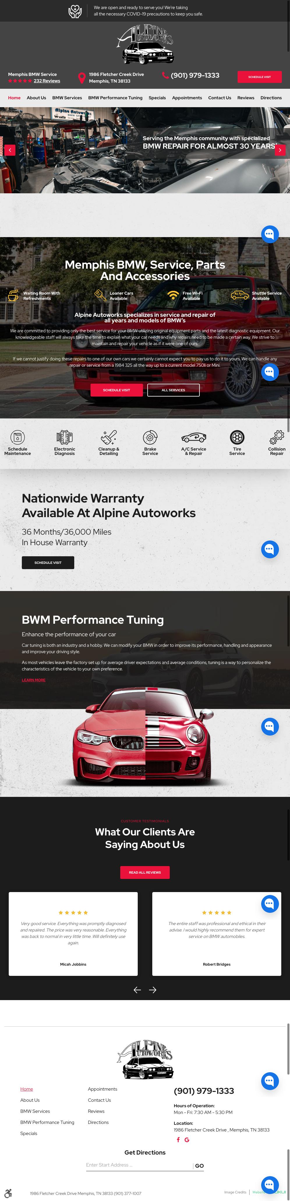 A collage of images of a car on a website.