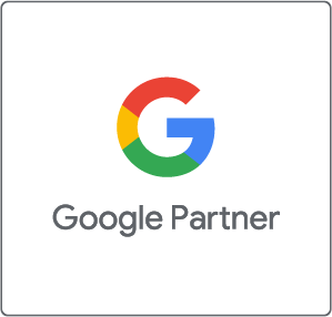 A google partner logo on a white background.
