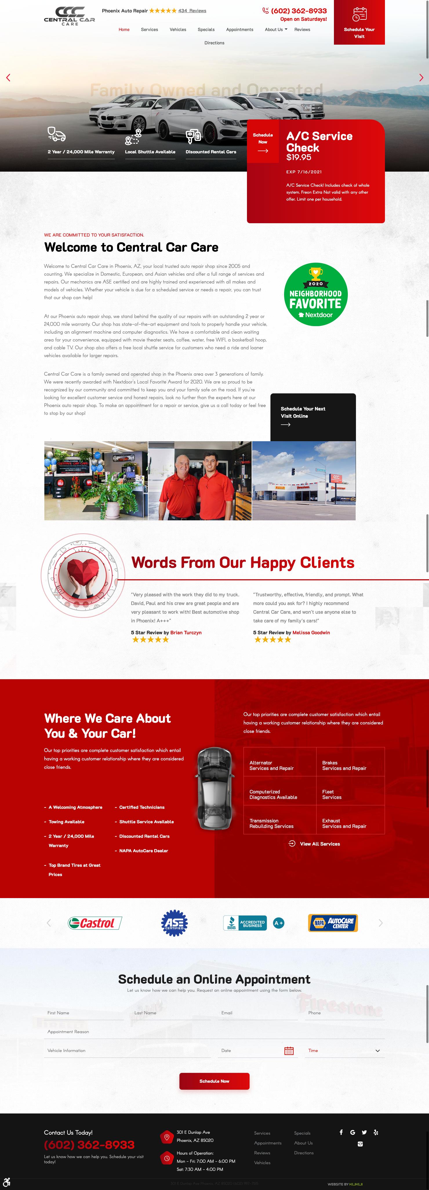 A screenshot of a website on a cell phone.