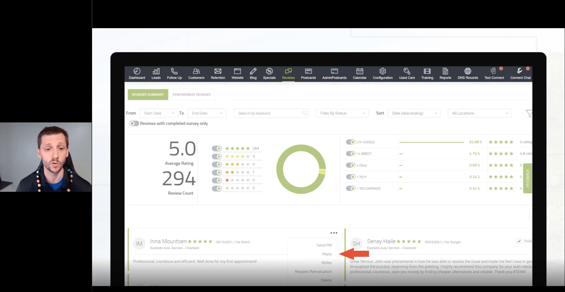 A man is talking on a video call on a laptop computer.