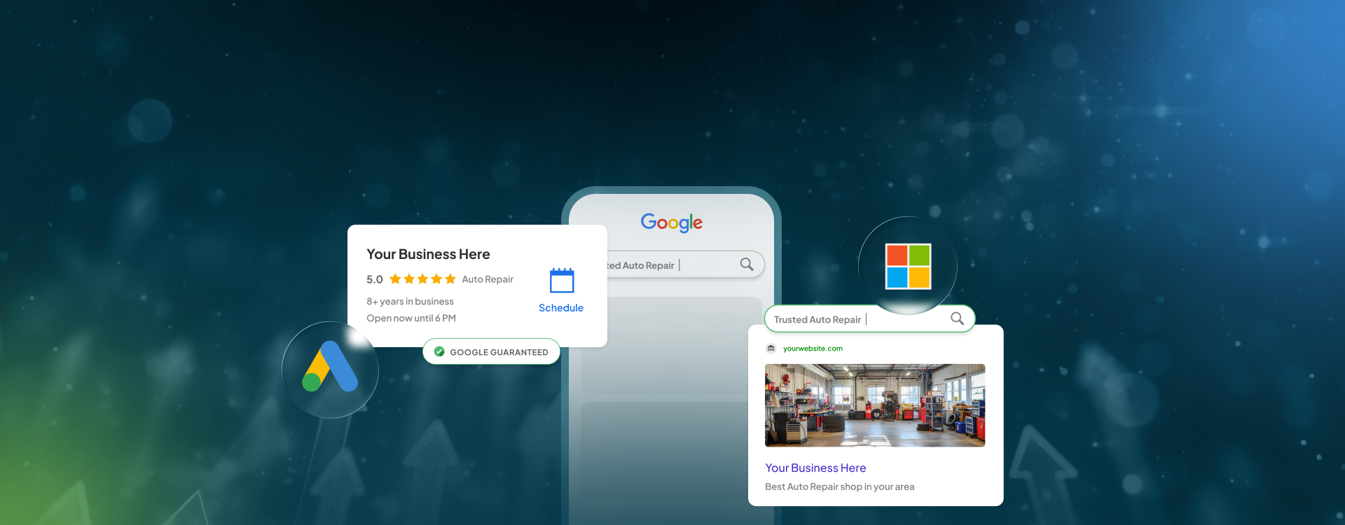 Your Business Here Google Ads in front of Phone | KUKUI