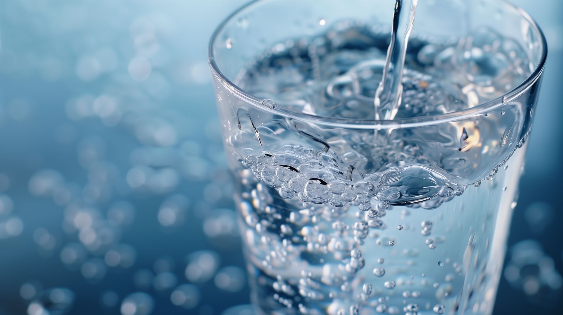 Clean drinking water from a home purification system