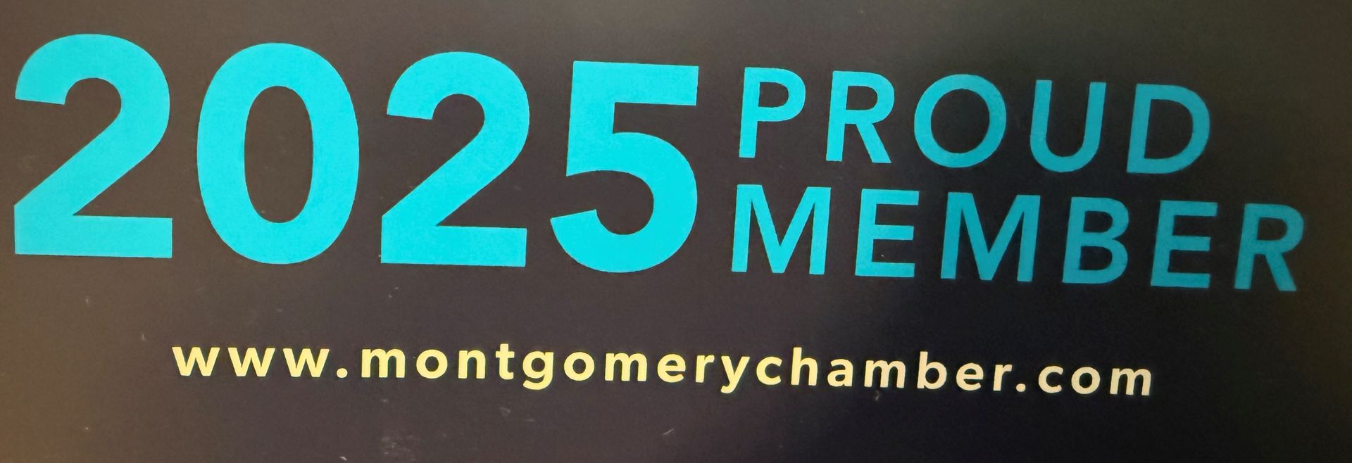 A sign that says 2025 proud member on it