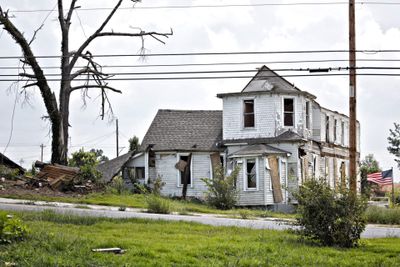 House after tornado damage - Water Damage Repair in Saint Cloud, MN