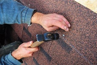 Roofer Installs Bitumen Roof Shingles - Roof Installation in Saint Cloud, MN