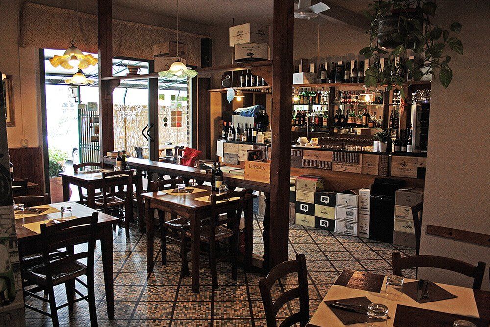 Ristorante dall'ambiente rustico