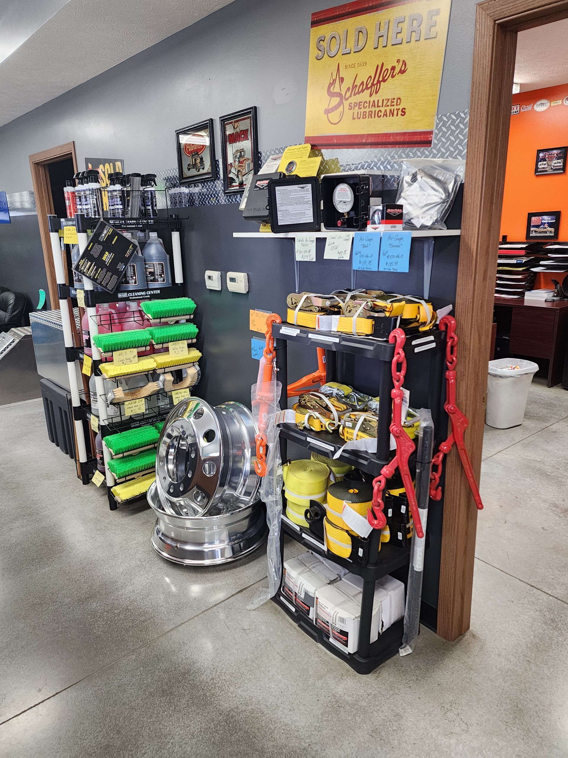 A store with a lot of shelves and a sign that says sunshine on it