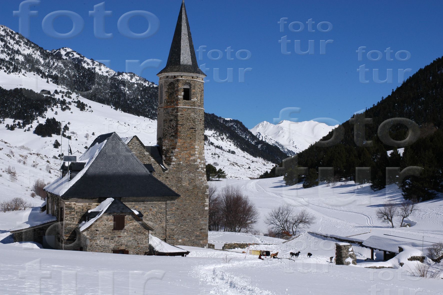 Montgarri, el santuari entre la neu