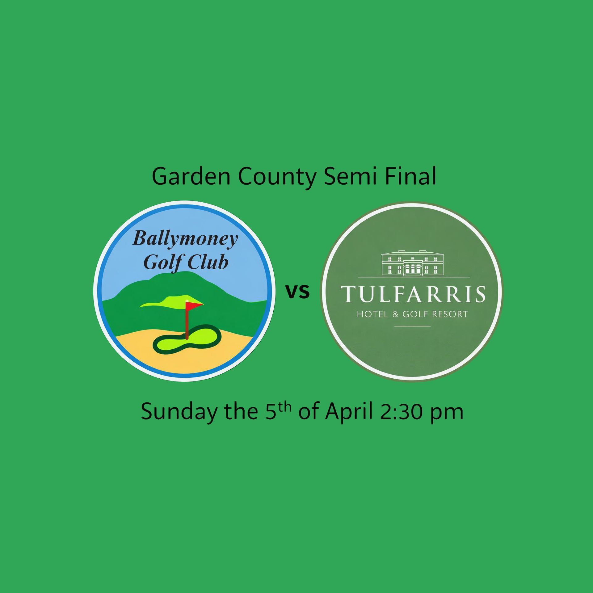 Ballymoney Golf Club vs Tlarris in the Garden County Semi Final