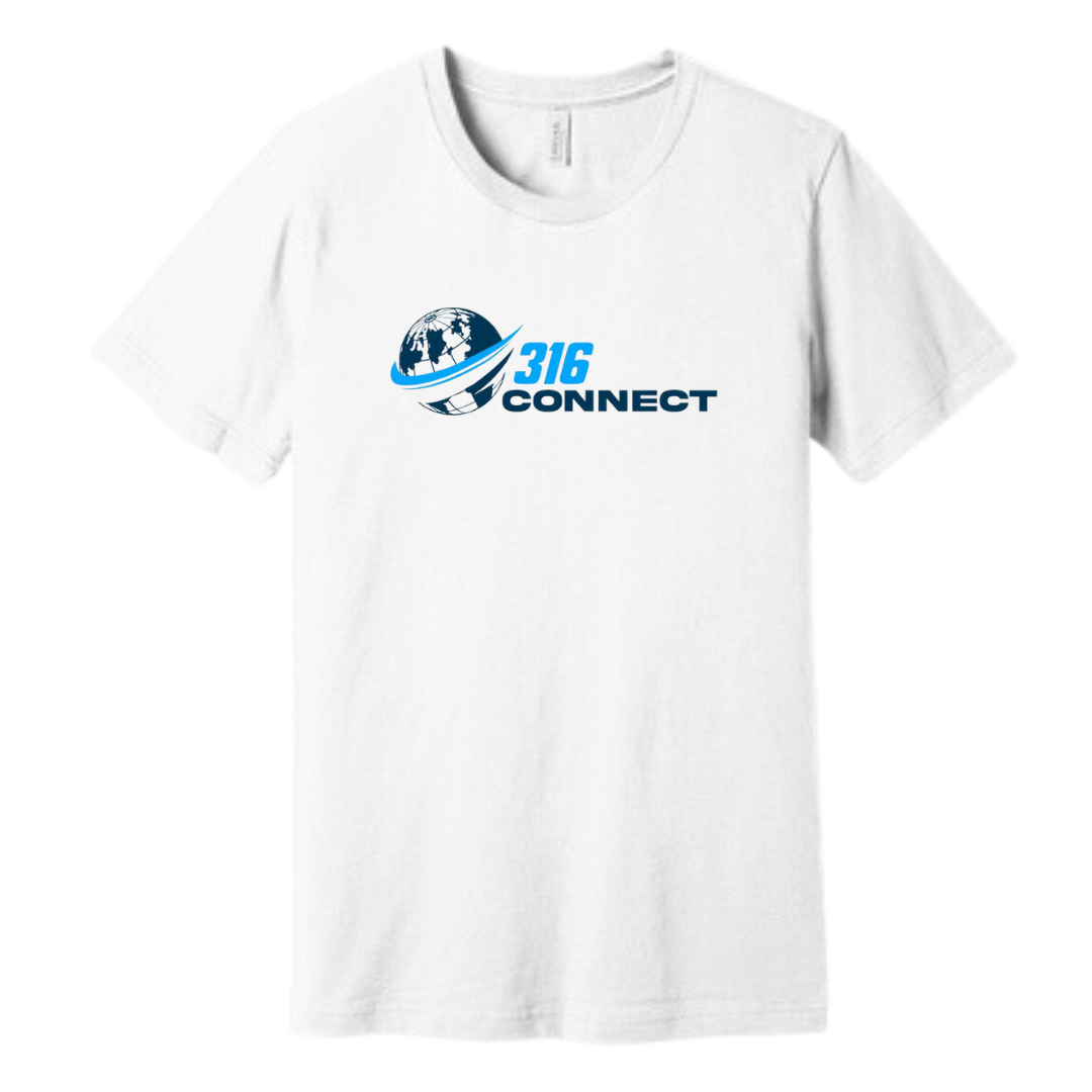 Unisex 316 Connect T-Shirt in Bright White