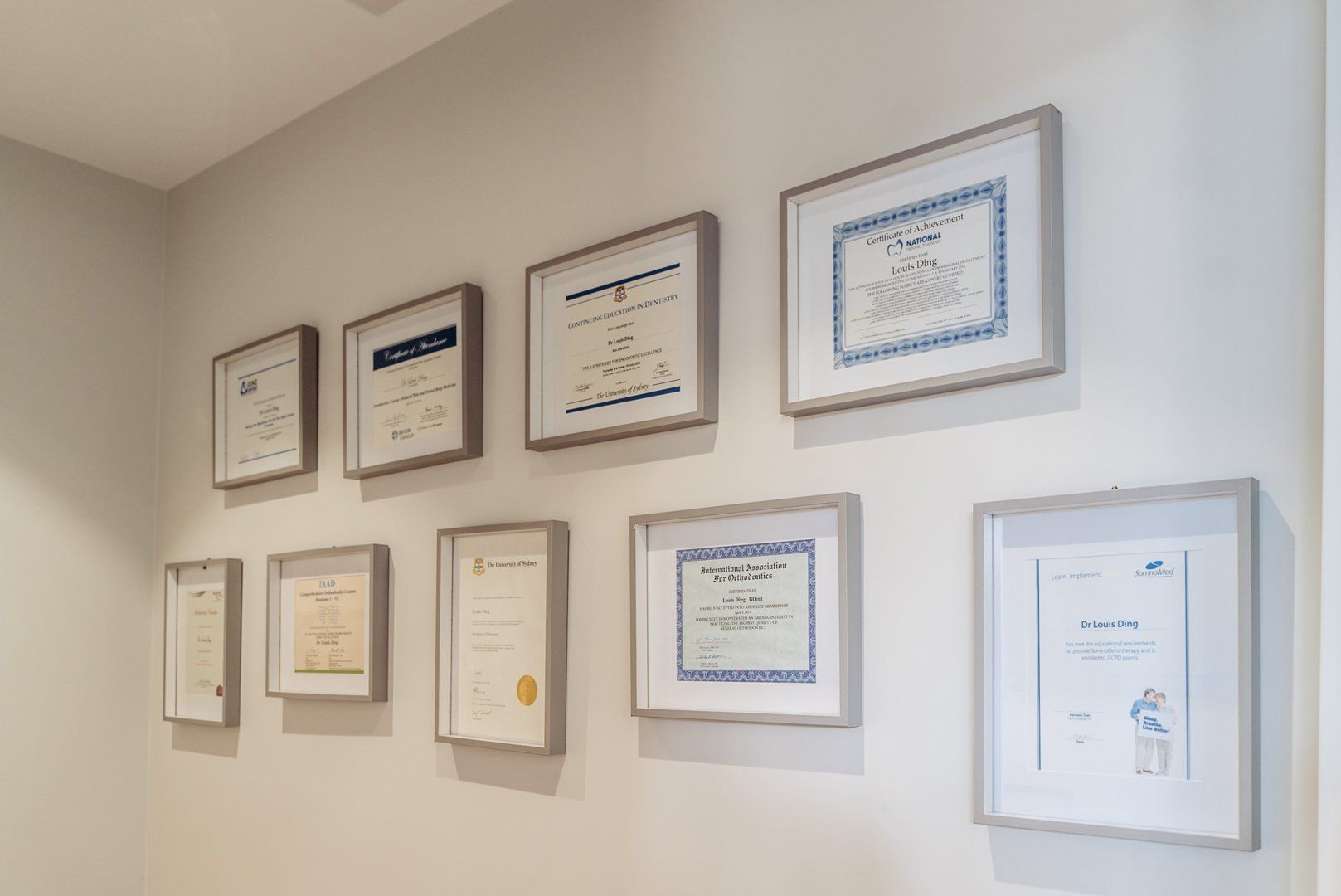 professional dental certificates