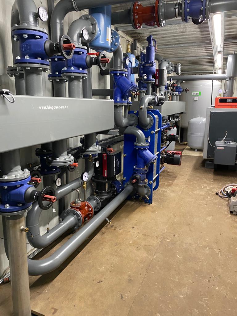Umbau Heizungssystem und Rohrleitungsbau Biogasanlage