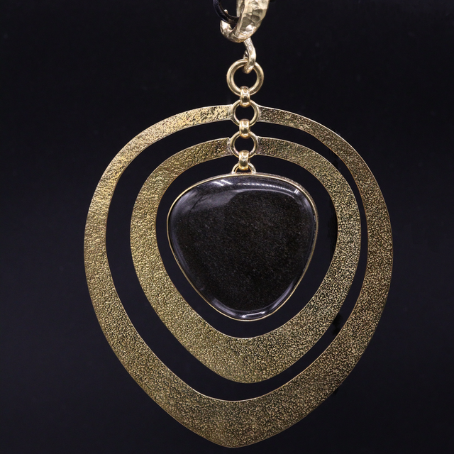Triangle Movement with Goldsheen Obsidian from Diablo Organics