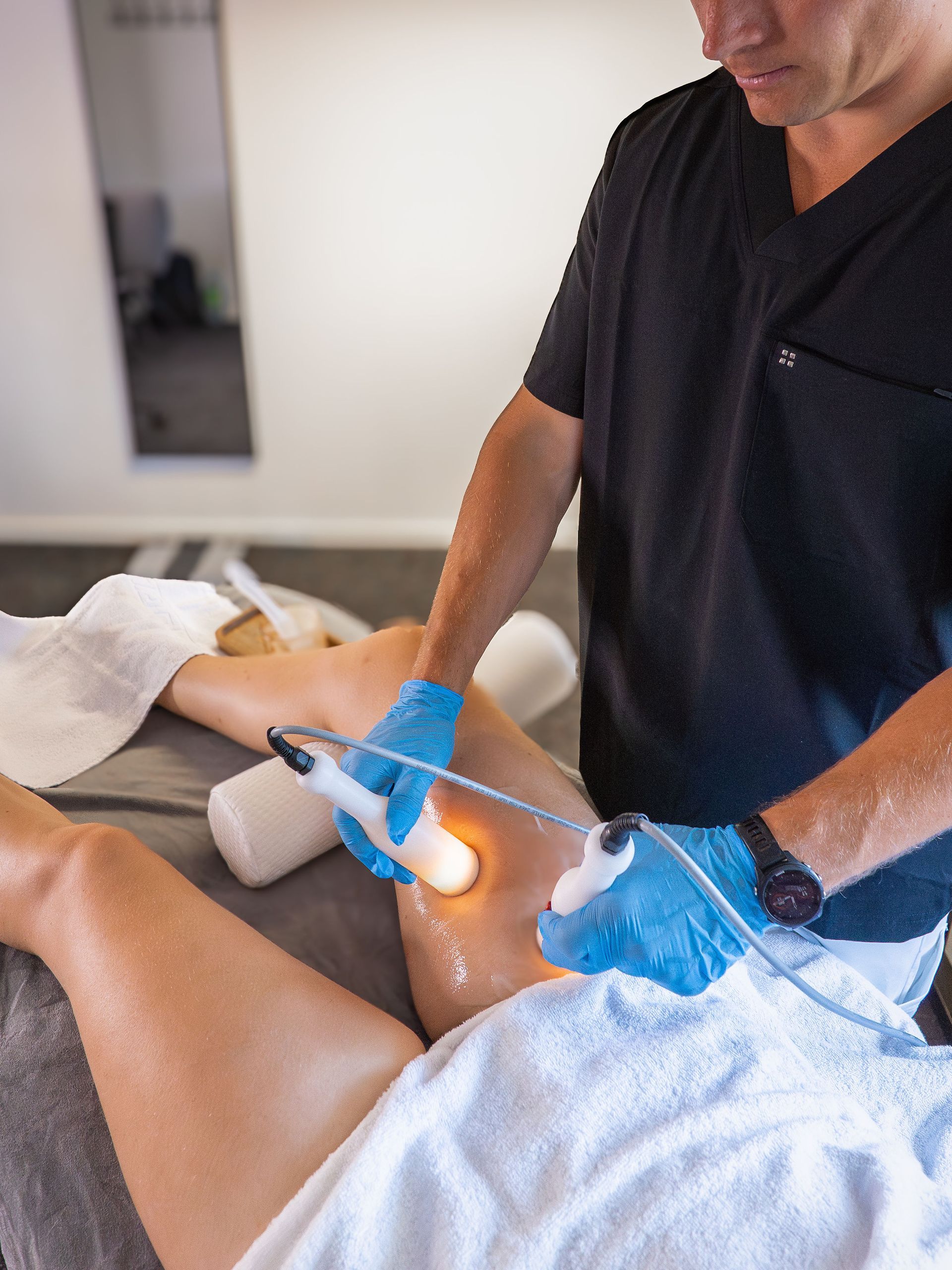 Strømbehandling med kremer lår