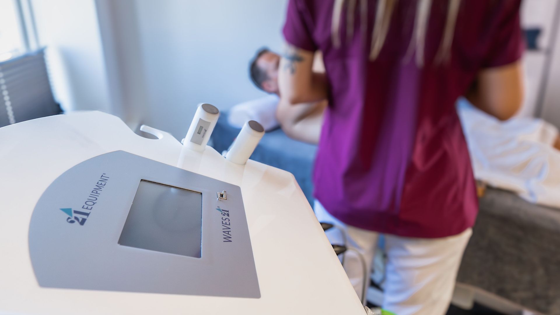 Cryoterapeut og kunde