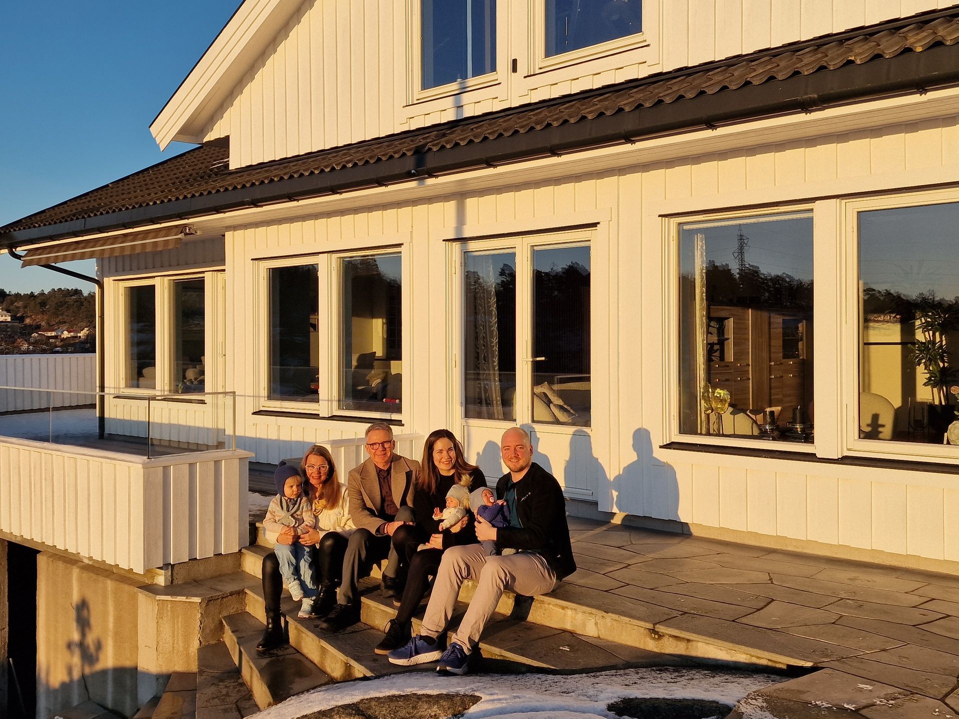 Familebilde fra Sandefjord