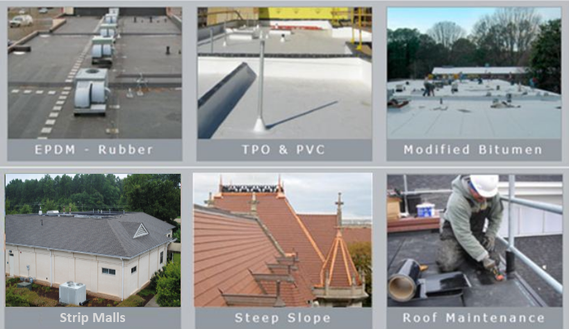 Commercial Roofing — Examples Of Different Kinds of Roof in Columbus, OH