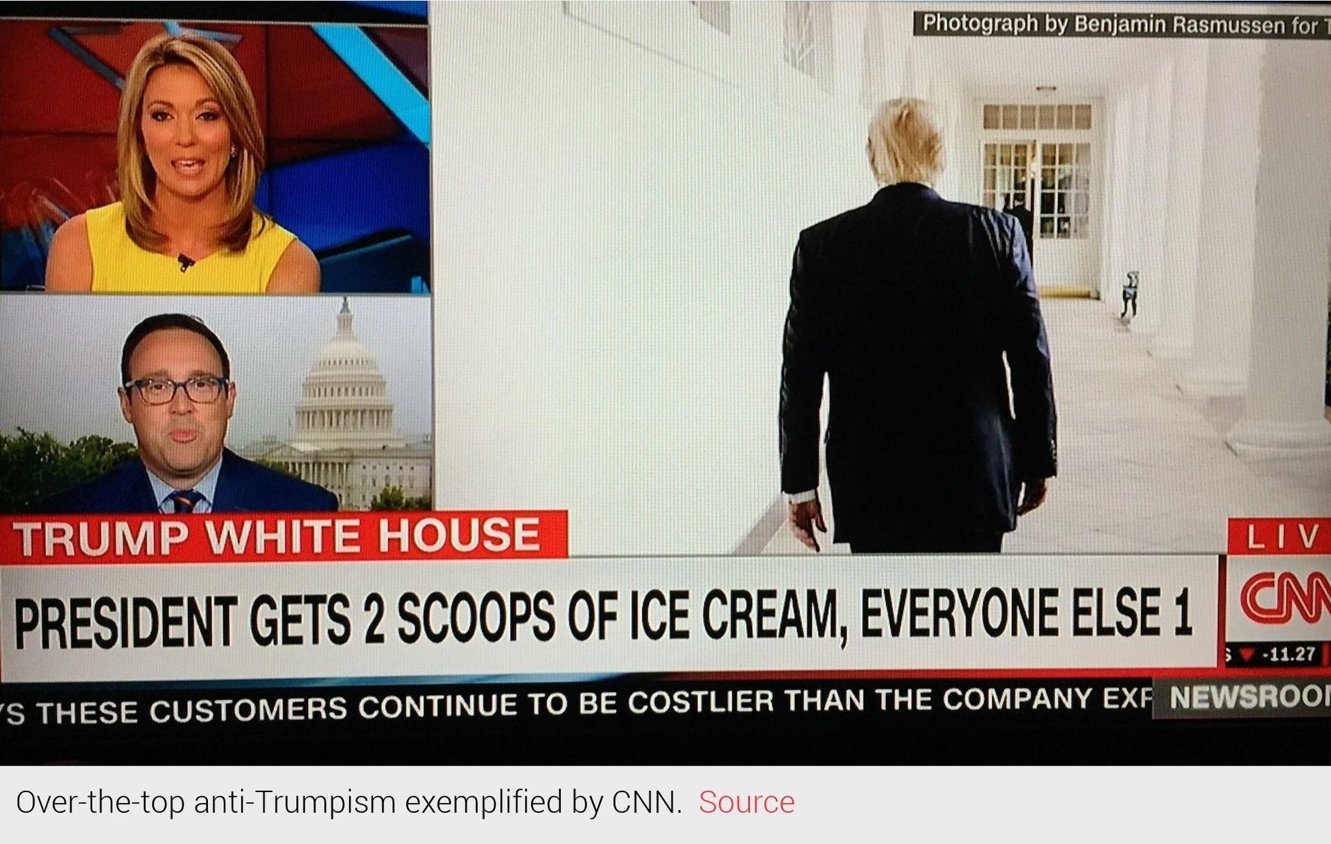 Over-the-top Anti-Trumpism exemplified by CNN