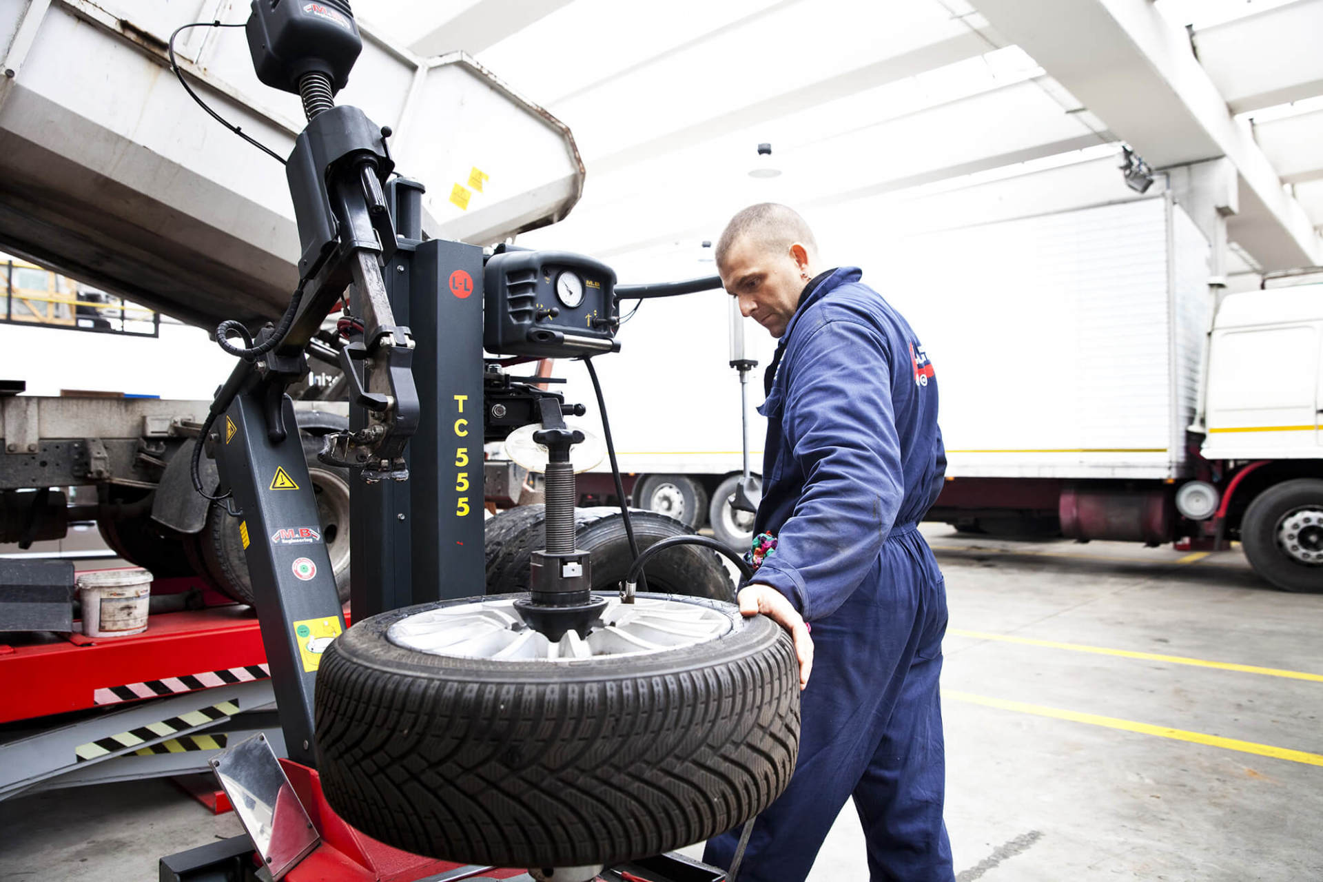 Cambio gomme e cablaggio