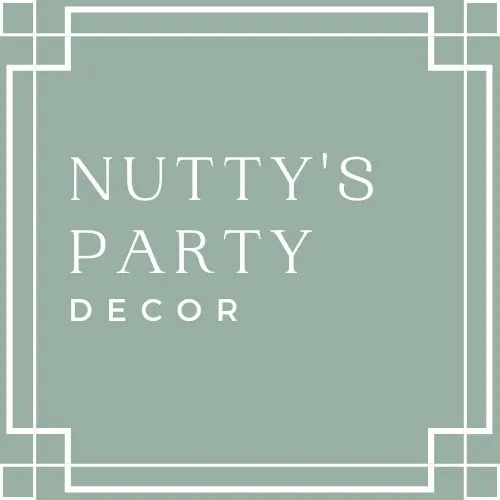 It is a logo for a company called nutty 's party decor.