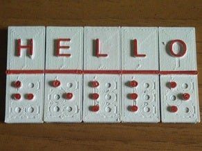 Picture of 3D Printed letters spelling out the word 