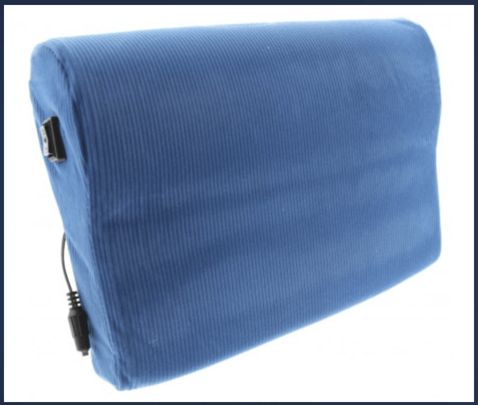 blue square pillow