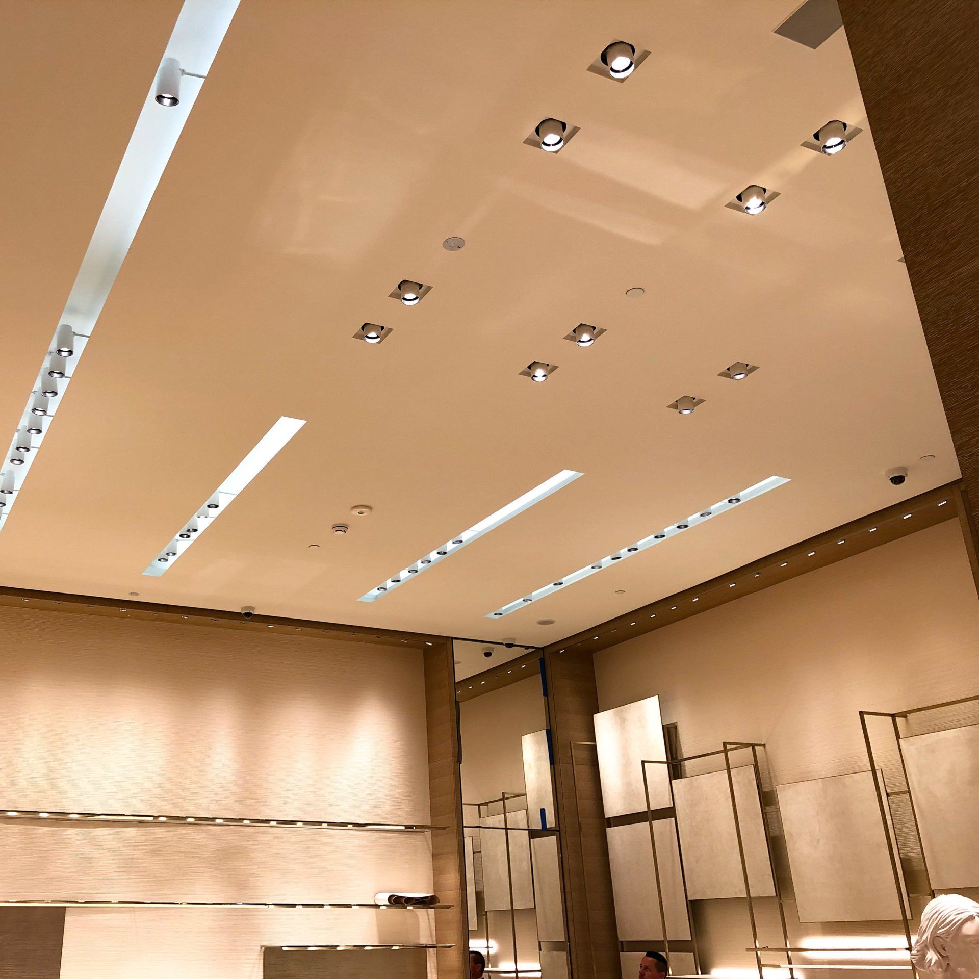 internal of high-end retail shop painted by ABC Paint & Deco