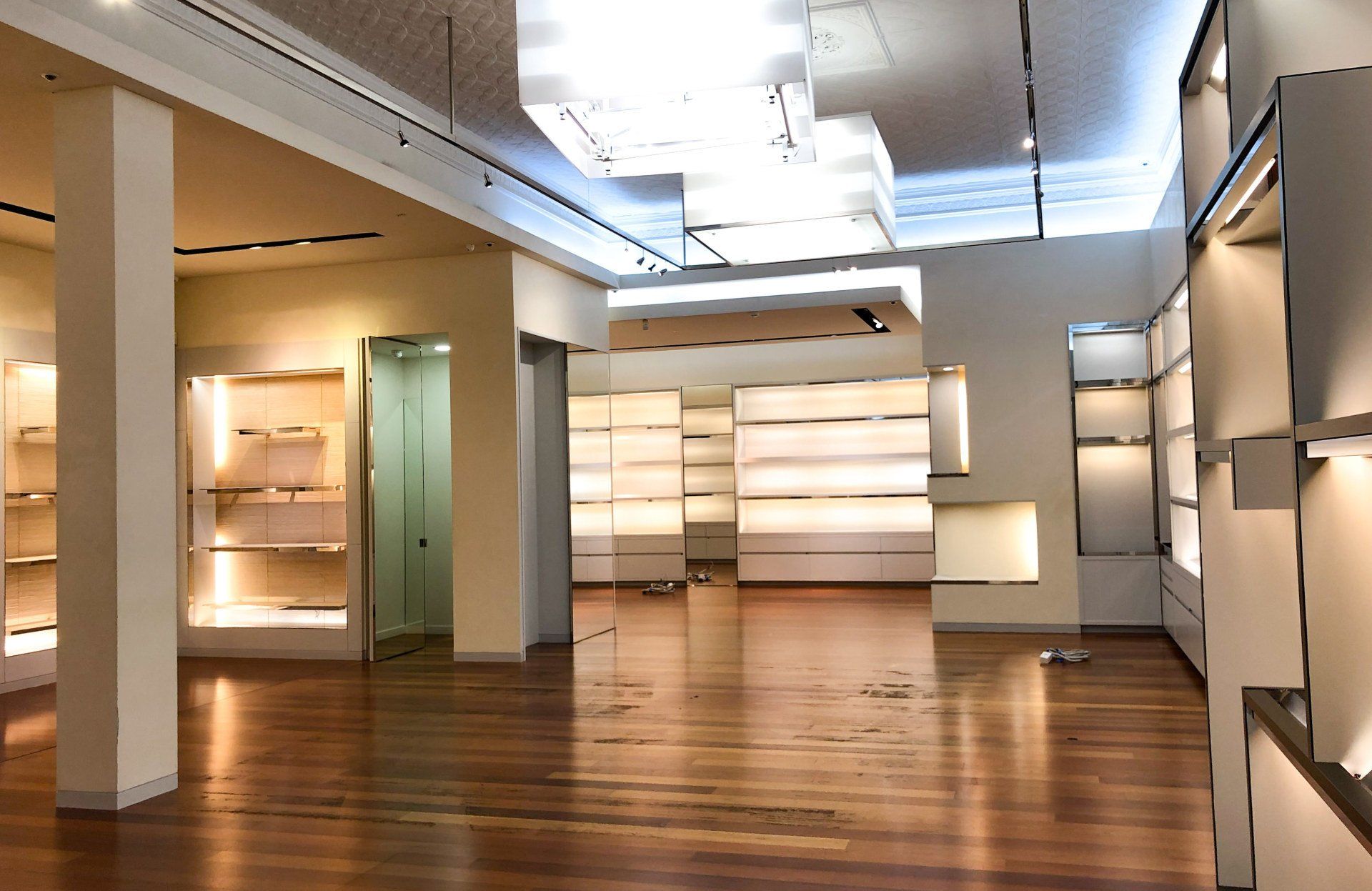 inside of retail shop painted by ABC Paint & Deco