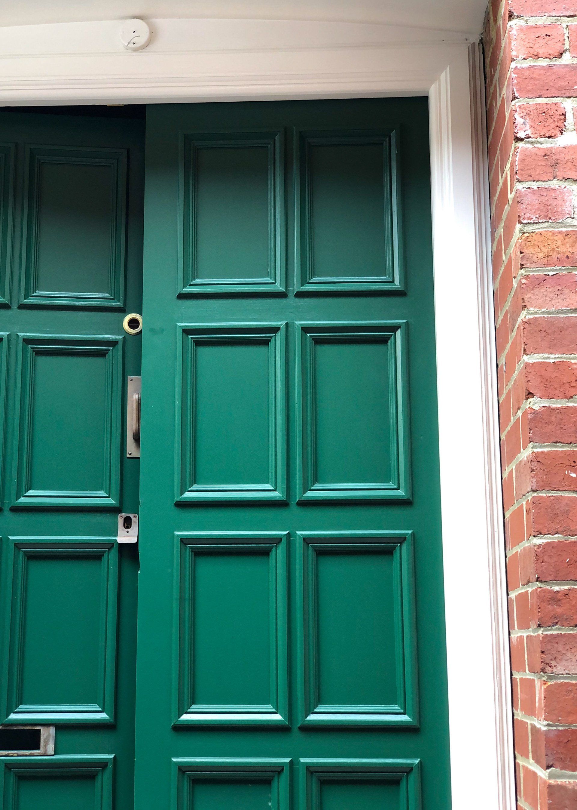 green door painted by ABC Paint & Deco painter