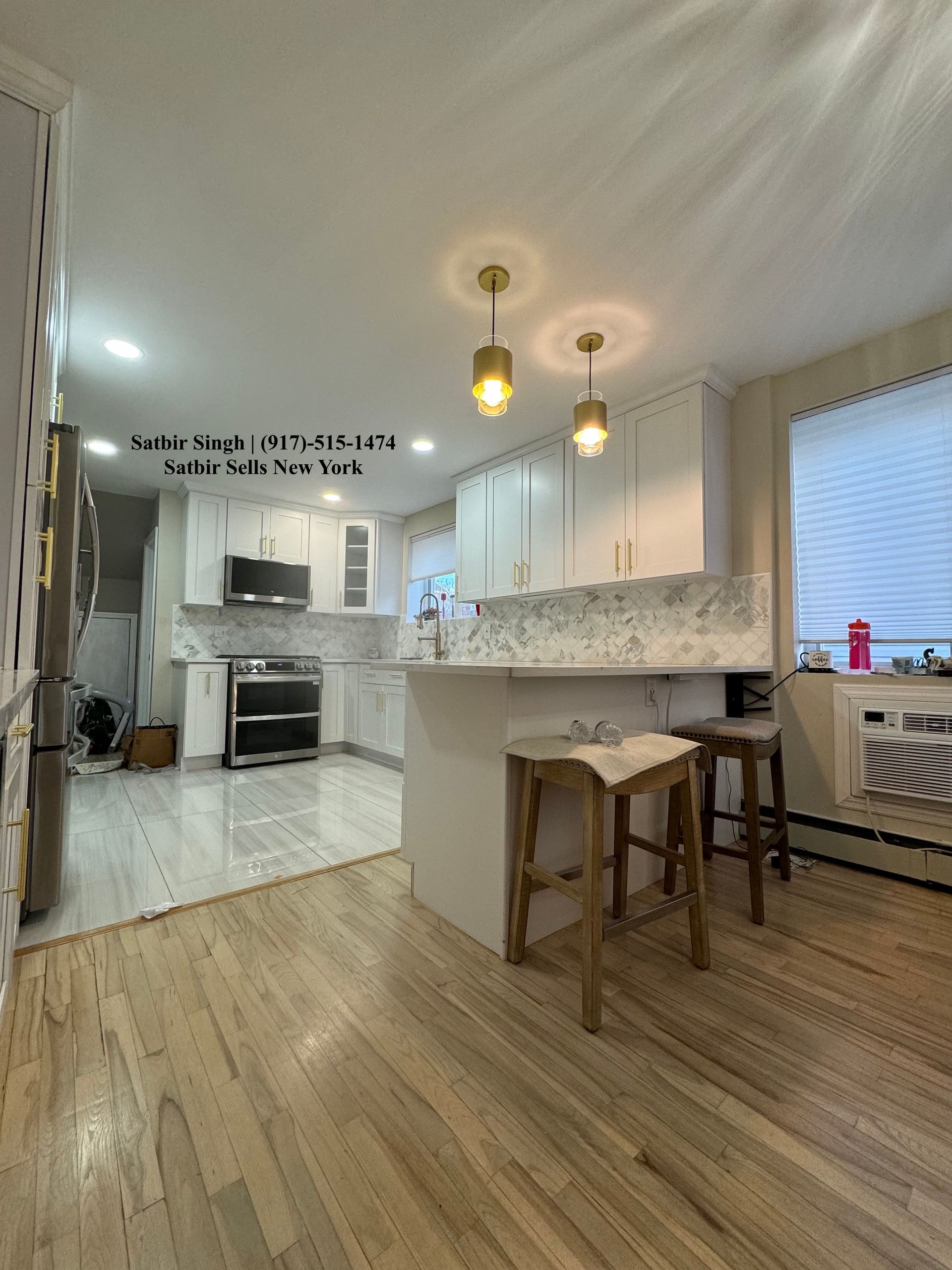 renvoated kitchen new flooring and new walls and new cabinets for sale by satbir singh 9175151474