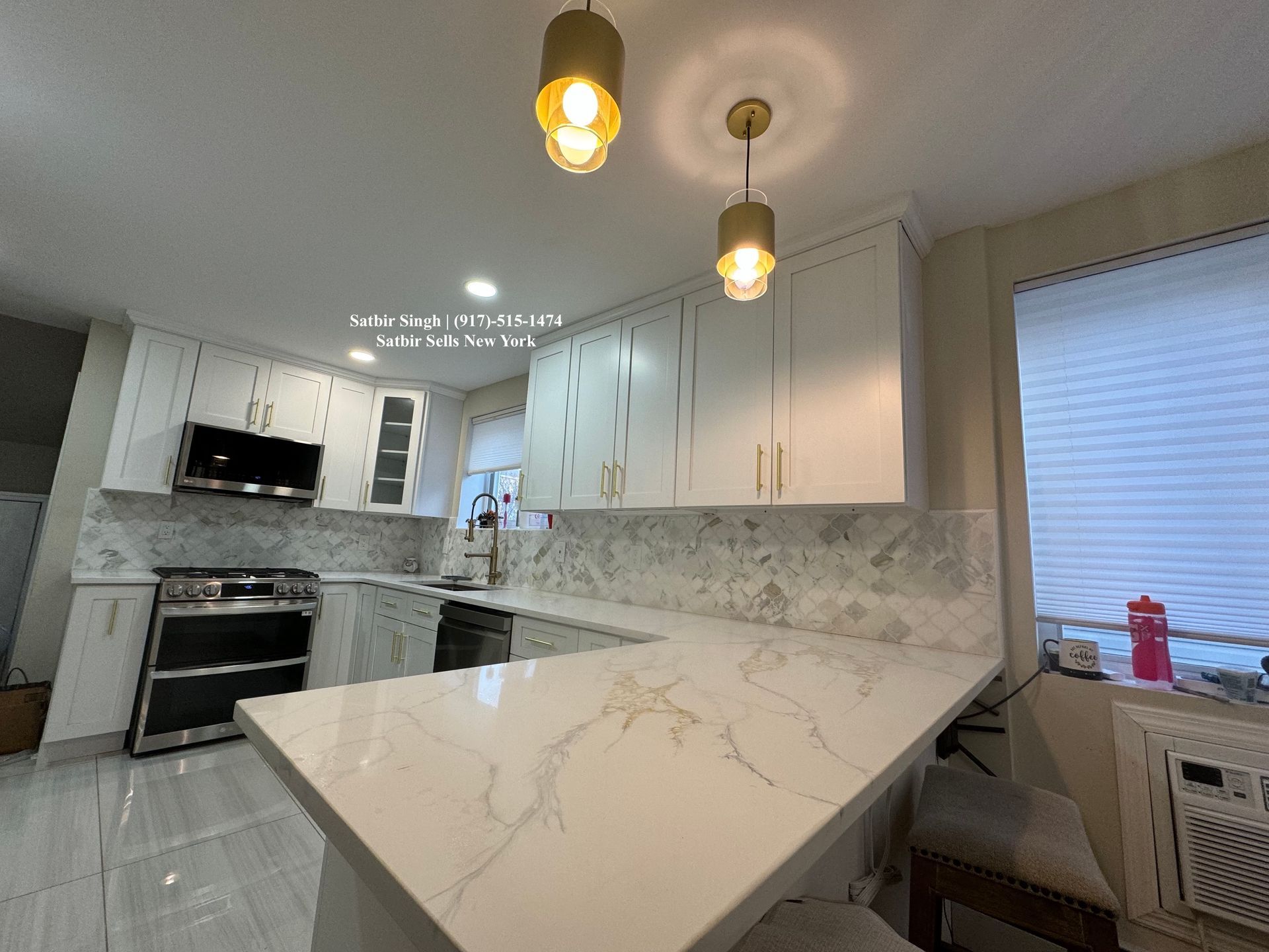 renvoated kitchen new flooring and new walls and new cabinets for sale by satbir singh 9175151474