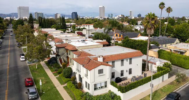 West Los Angeles House at sunset