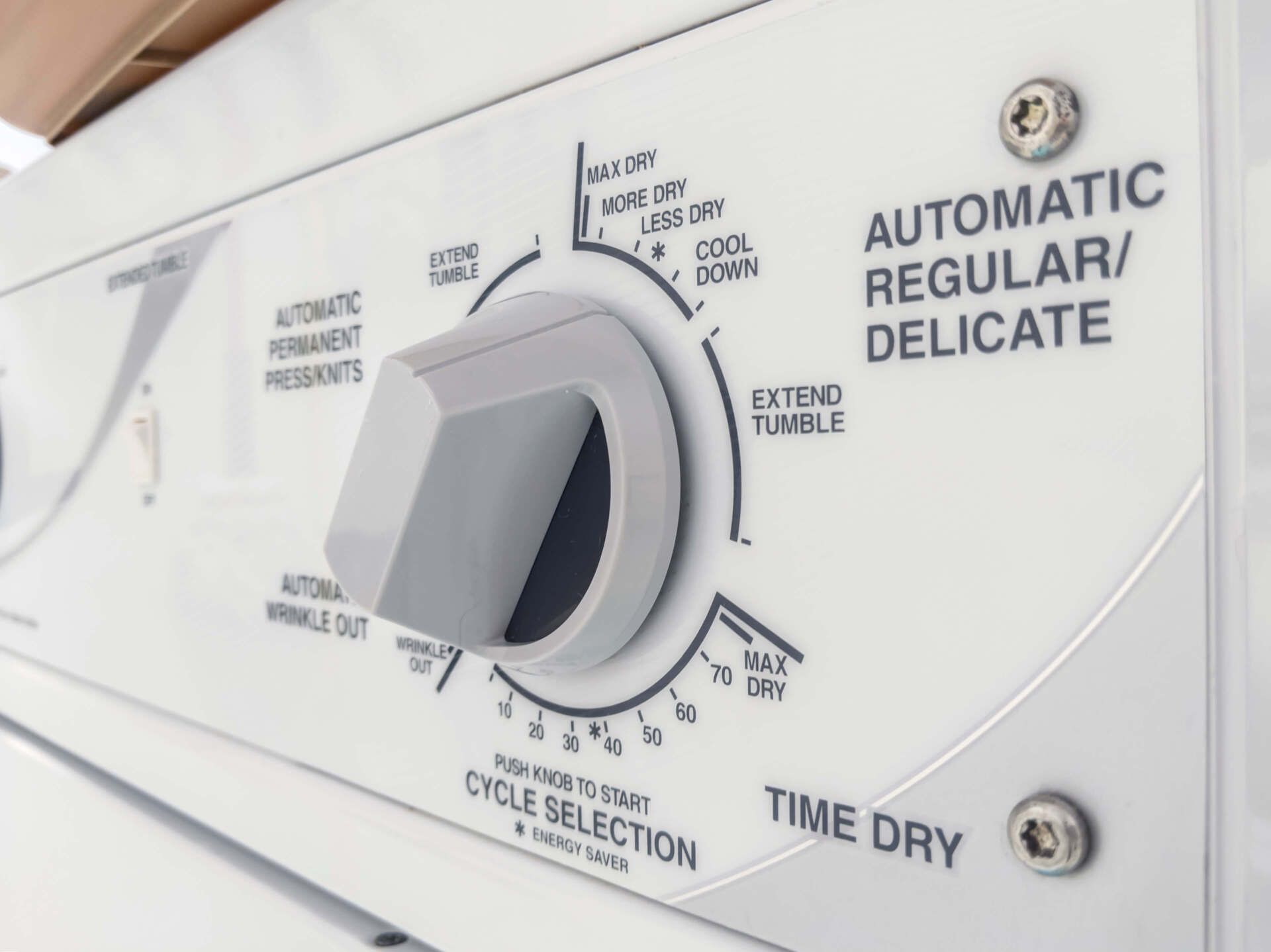 Dryer Control Panel — Rye Brook, NY — Rye Ridge Cleaners