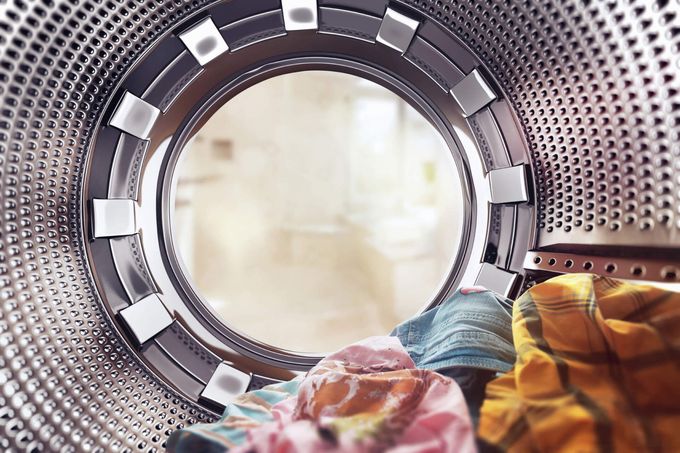 Washing Machine with Clothes — Rye Brook, NY — Rye Ridge Cleaners
