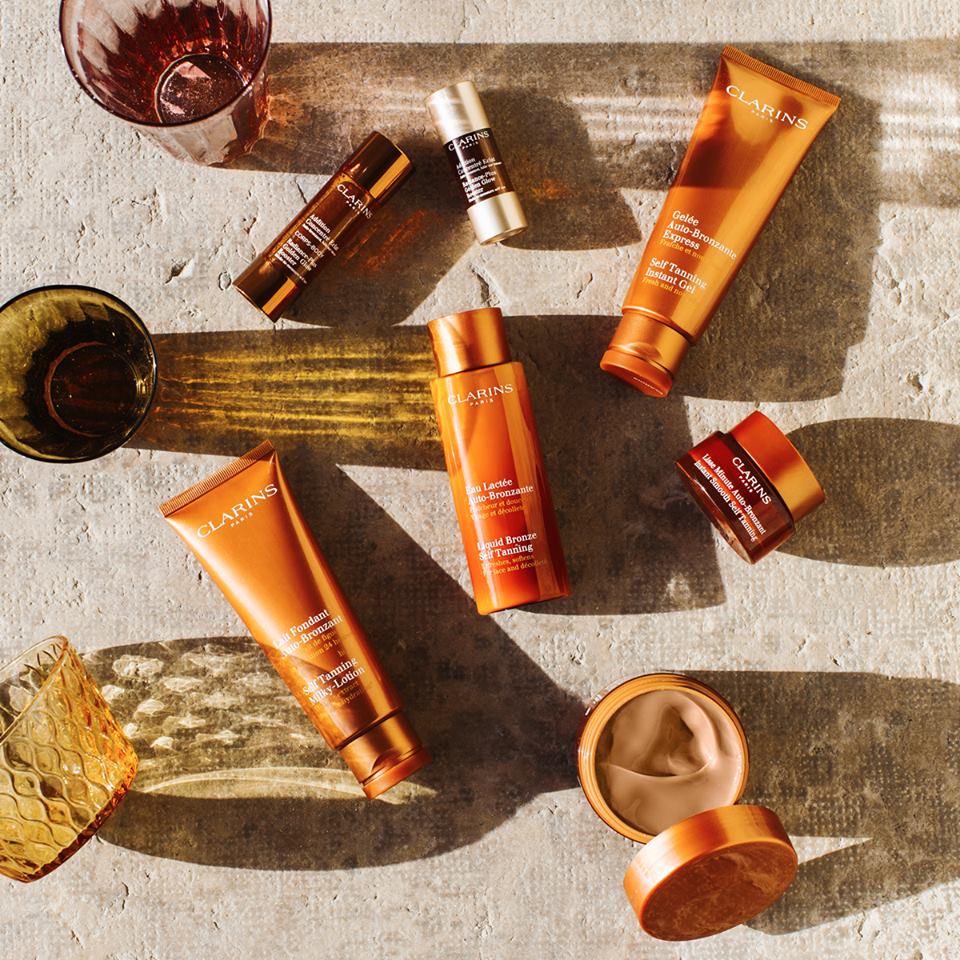 CLARINS tanning products
