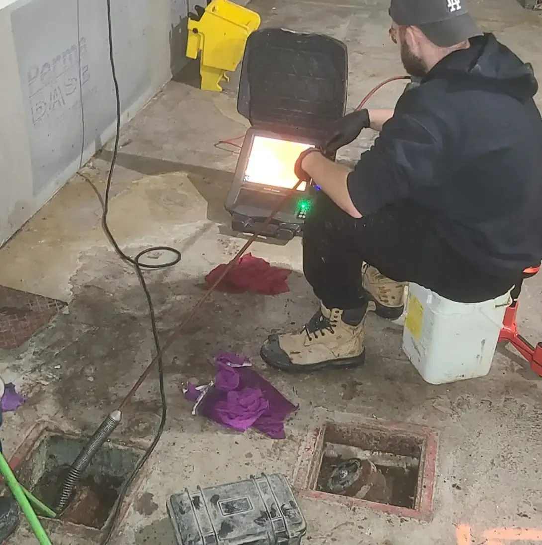 Une grande maison en briques avec une pelouse verte luxuriante devant elle.