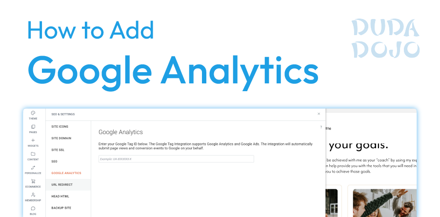 how to add google analytics to your duda website