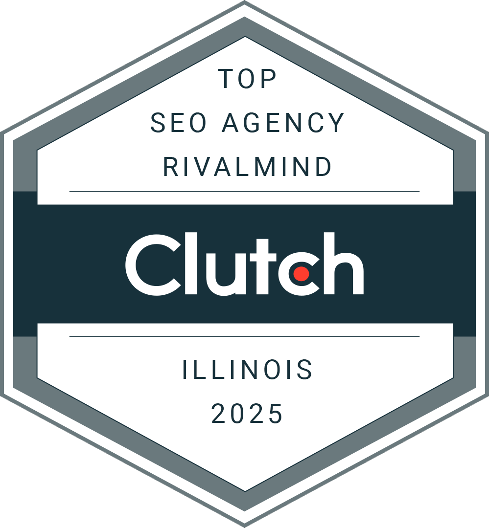top seo agency in Illinois 2023 award given to RivalMind from Clutch.co