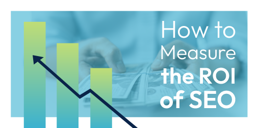 An upwards trending bar chart visual with money in the background to show how to measure the SEO ROI