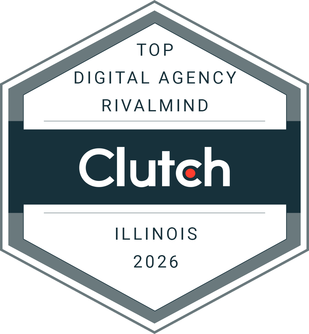top seo agency in Illinois 2023 award given to RivalMind from Clutch.co