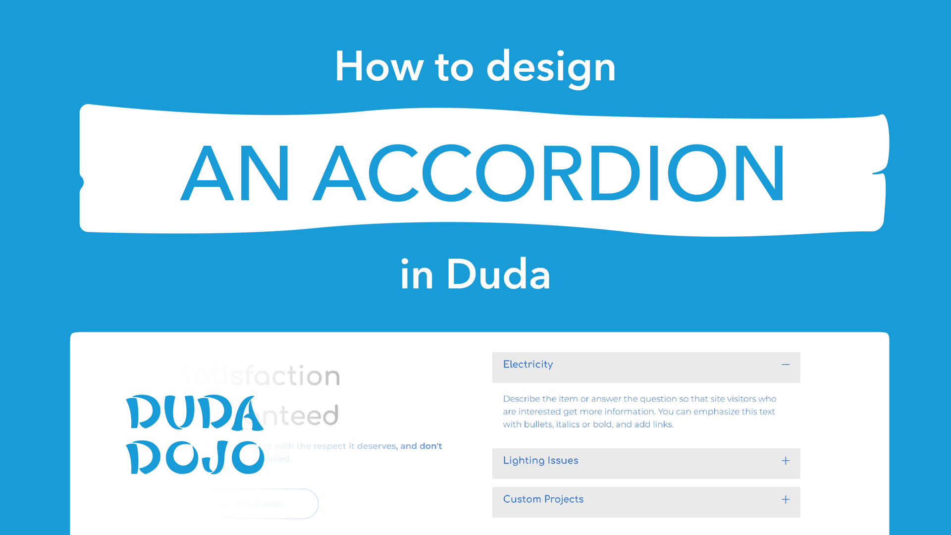 how to design an accordion in duda