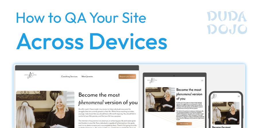 how to qa your duda website on multiple devices