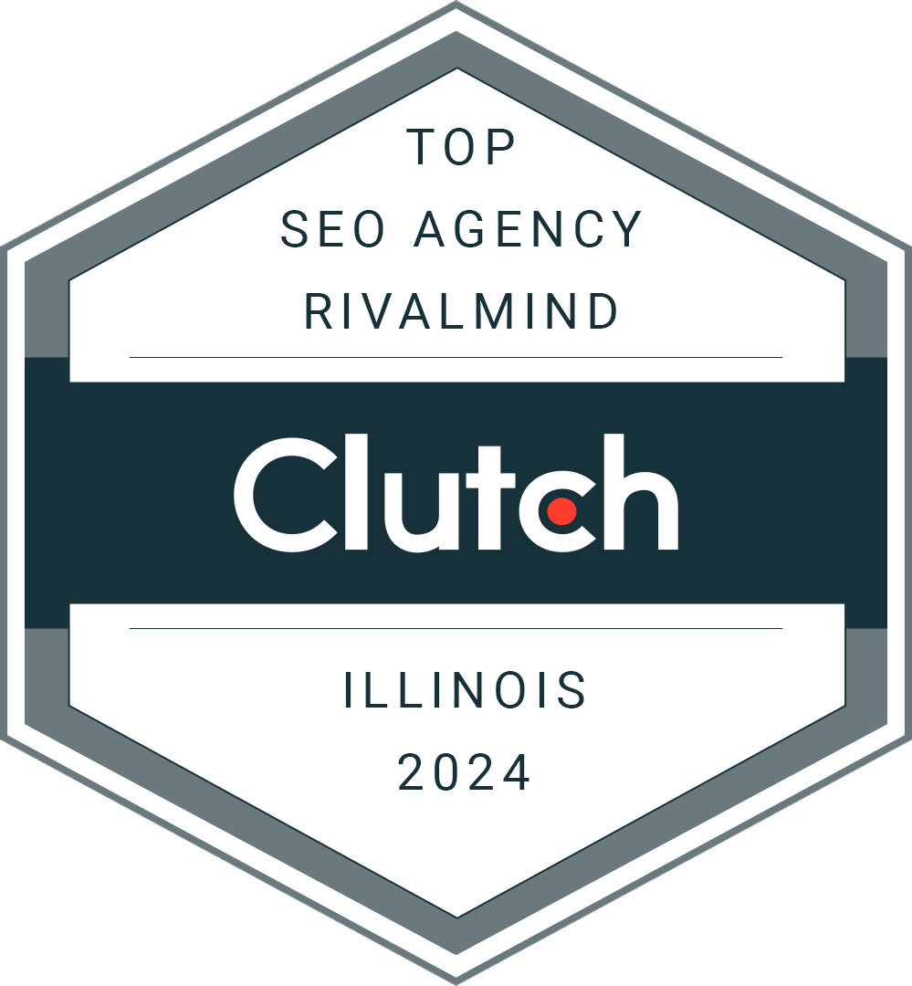 top seo agency in Illinois 2023 award given to RivalMind from Clutch.co