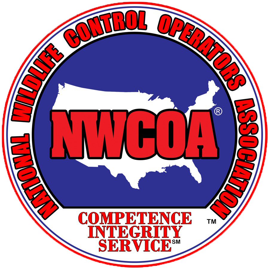 a logo for the nwcoa wildlife control operators association