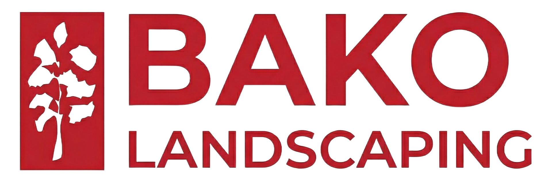 Bako Landscaping Red Logo