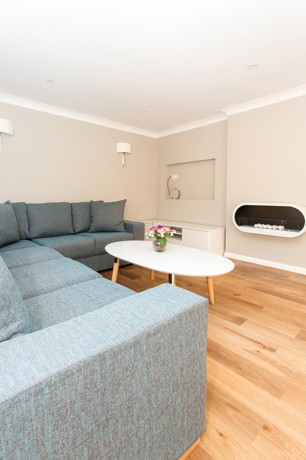 Modern lounge area interior design